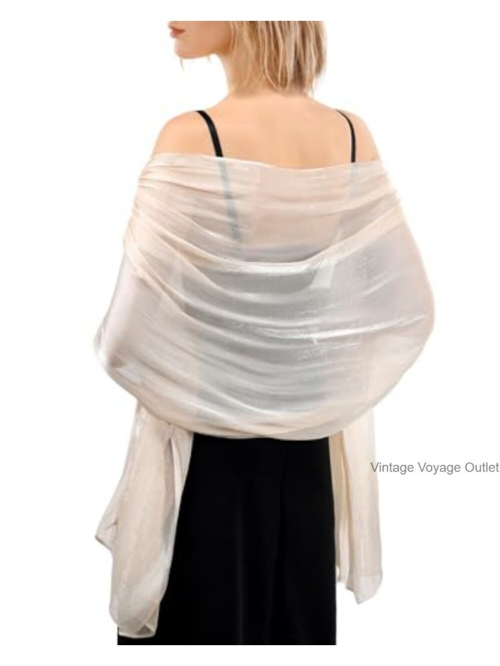 Silk-Like Shawl Wrap for Evening Dresses Wedding Party